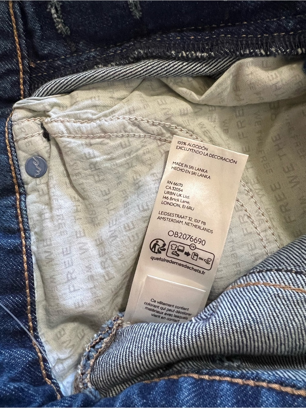 NWT Free People Willow Floral forget me not Embroidered jeans w 29 we the free - Picture 12 of 16